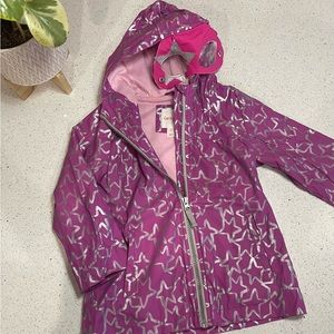 EUC: Cat & Jack Super Hero Rain Jacket with Mask